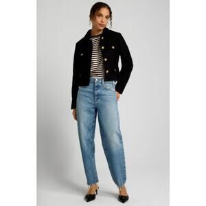 NWT PAIGE Alexis Barrel Leg Jeans Light Wash Size 27